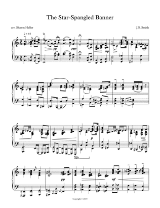 The Star-Spangled Banner for piano solo