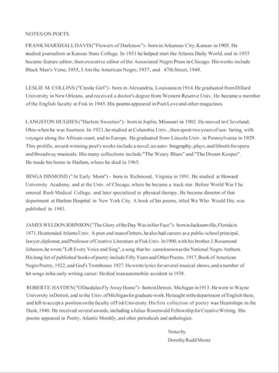 [Moore] Flowers of Darkness Tenor Voice scores gallery preview page 5