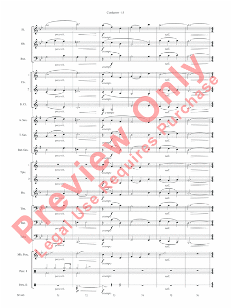 Down Home Christmas Concert Band scores gallery preview page 15