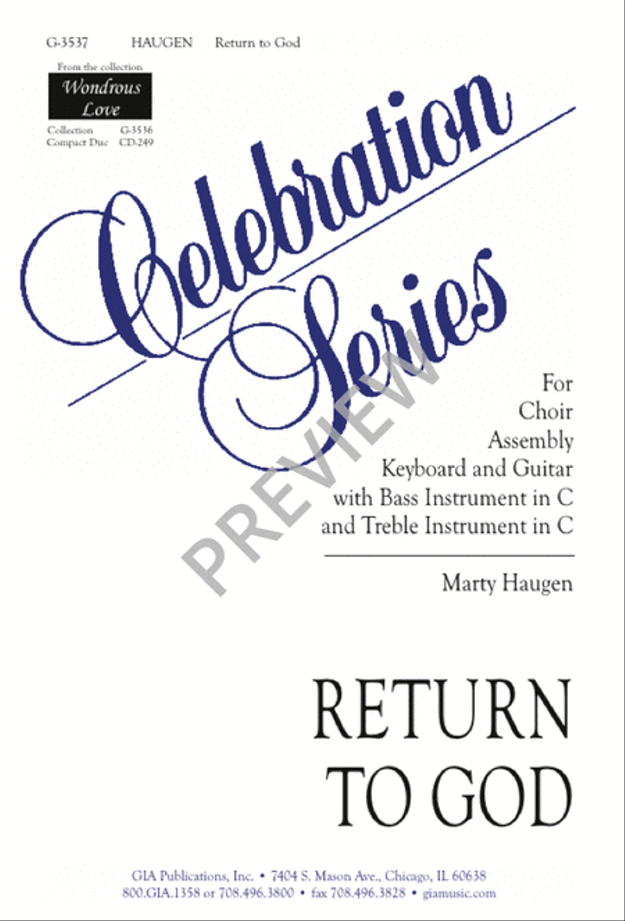 Return to God 4-Part scores gallery preview page 2