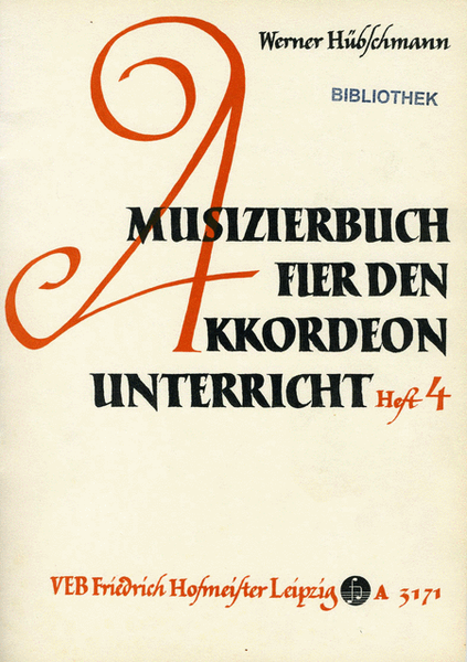 Musizierbuch fur den Akkordeonunterricht, Band 4