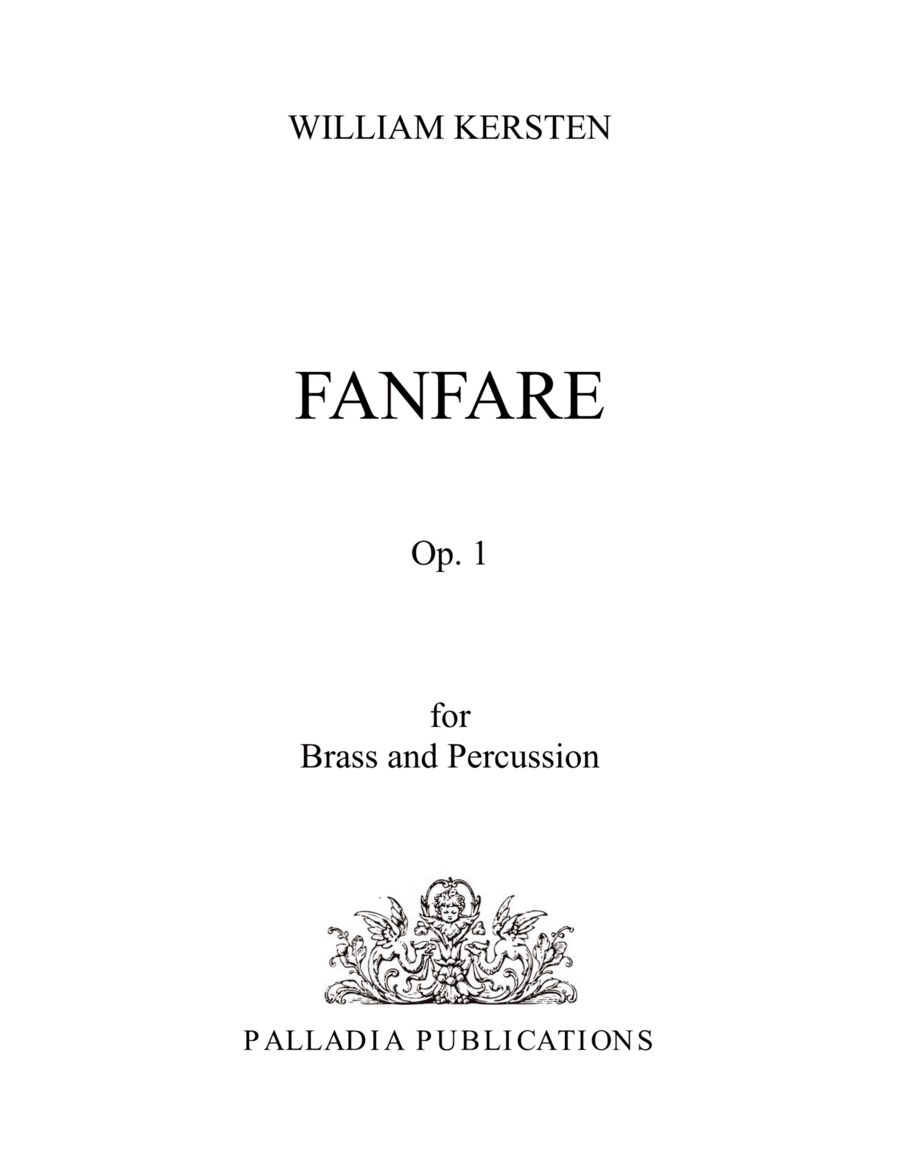 Fanfare for Brass and Percussion Horn scores gallery preview page 1
