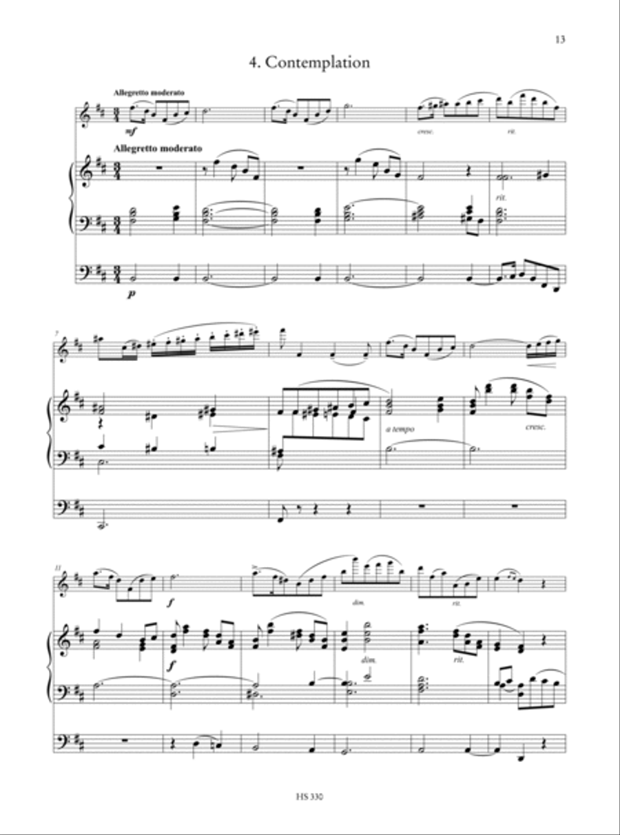 Suite de Pièces for Violin and Organ Violin scores gallery preview page 5