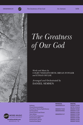 Book cover for The Greatness of Our God - Anthem