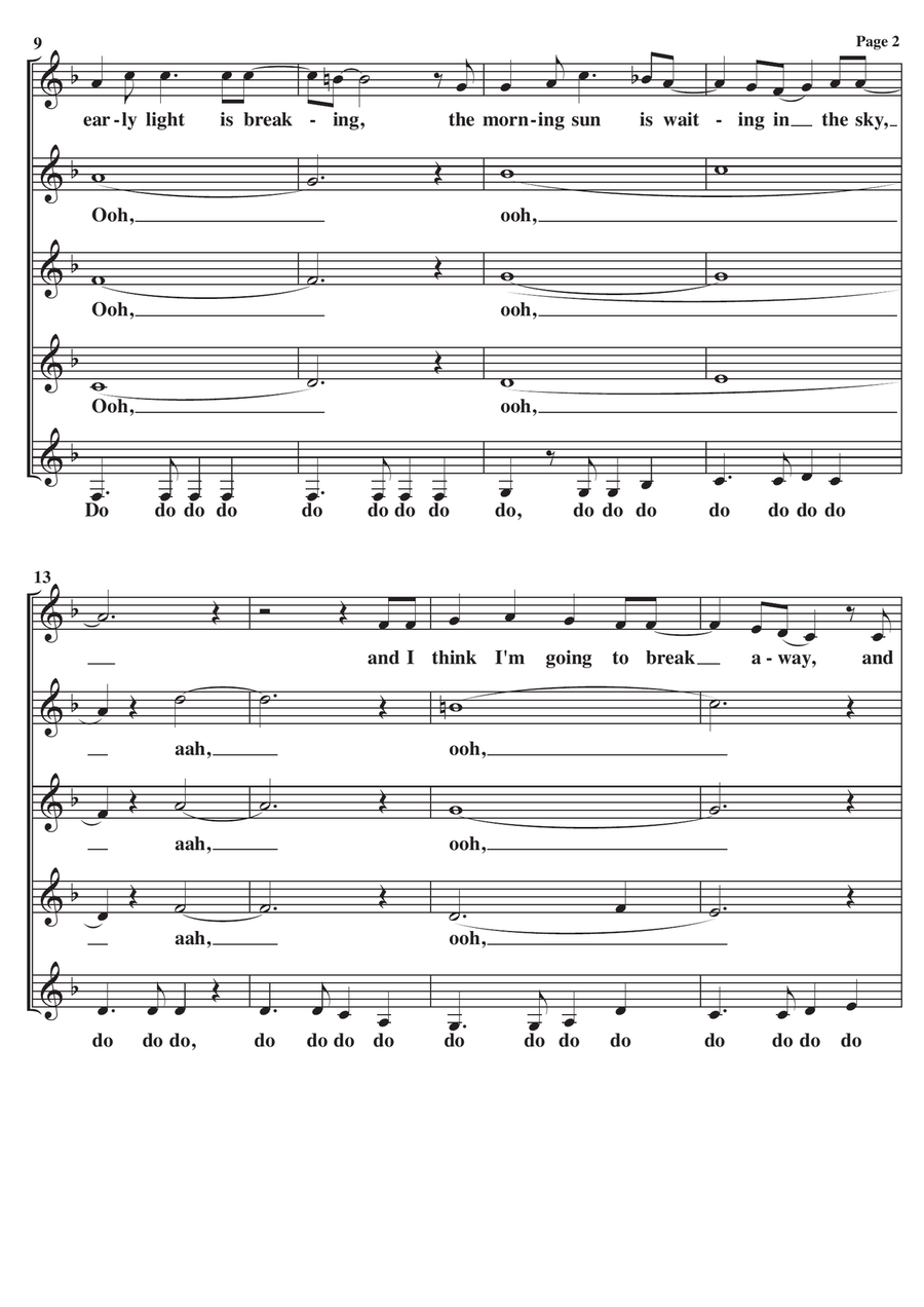 Caravans Theme SSAA scores gallery preview page 2