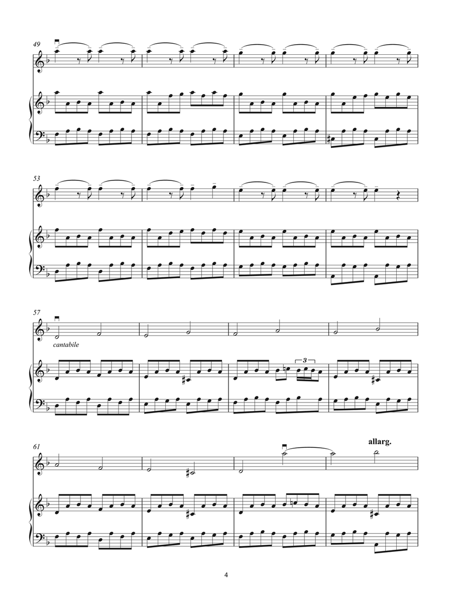 Sarabande Violin Solo scores gallery preview page 4