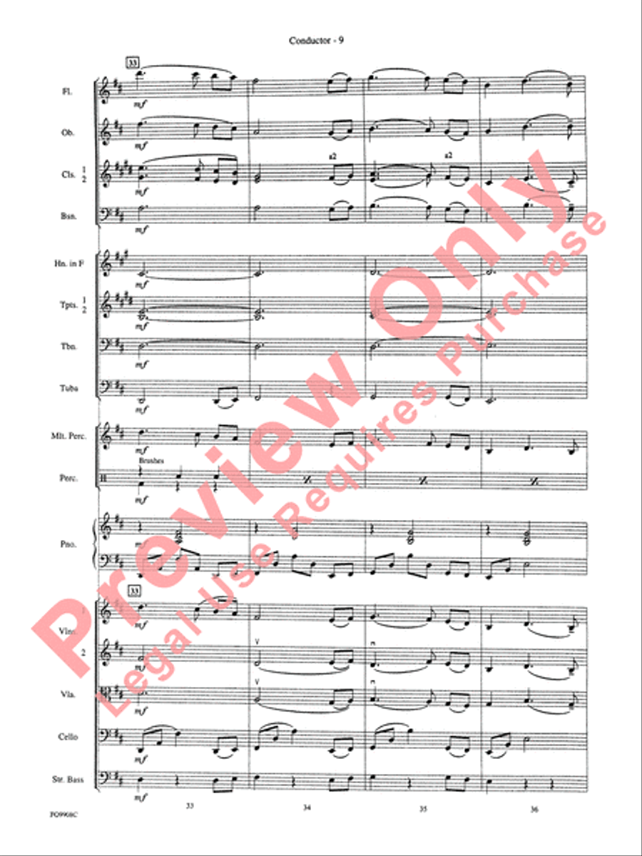 Ashokan Farewell Ashokan Farewell Full Orchestra scores gallery preview page 12