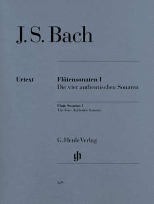Book cover for Bach - Sonatas Vol 1 Authentic Sonatas Flute/Piano