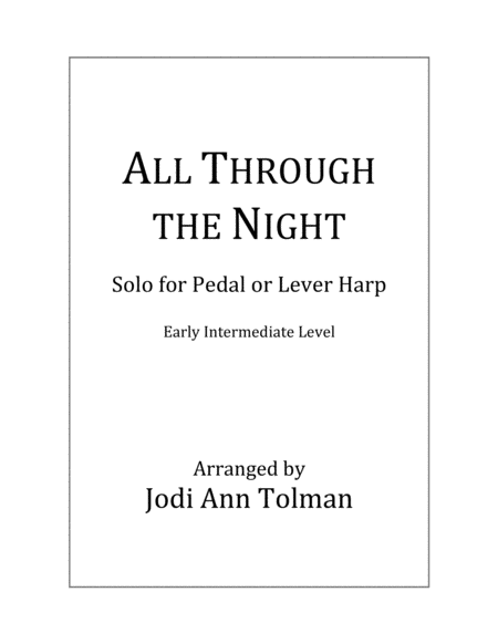 All Through the Night, Harp Solo