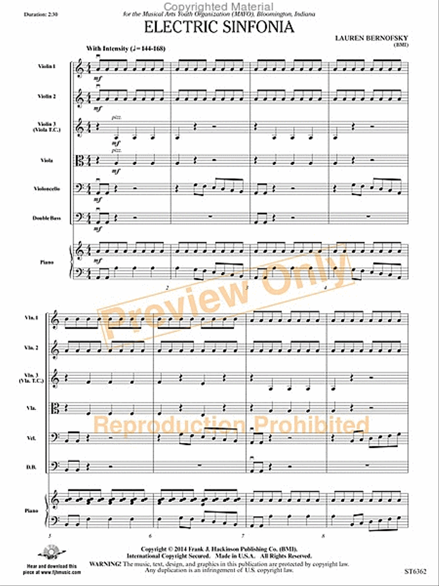 Electric Sinfonia String Orchestra scores gallery preview page 4