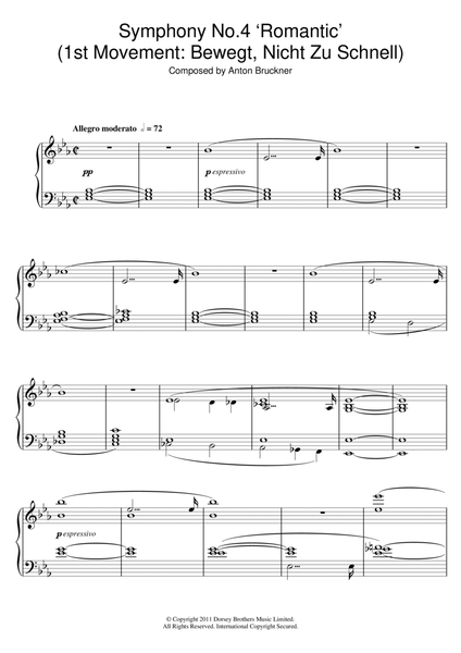 Symphony No.4 'Romantic' (1st Movement: Bewegt, Nicht Zu Schnell)