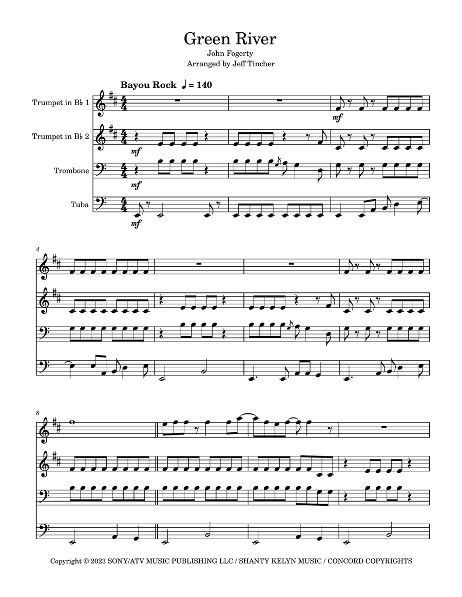 Green River Brass Quartet scores gallery preview page 2
