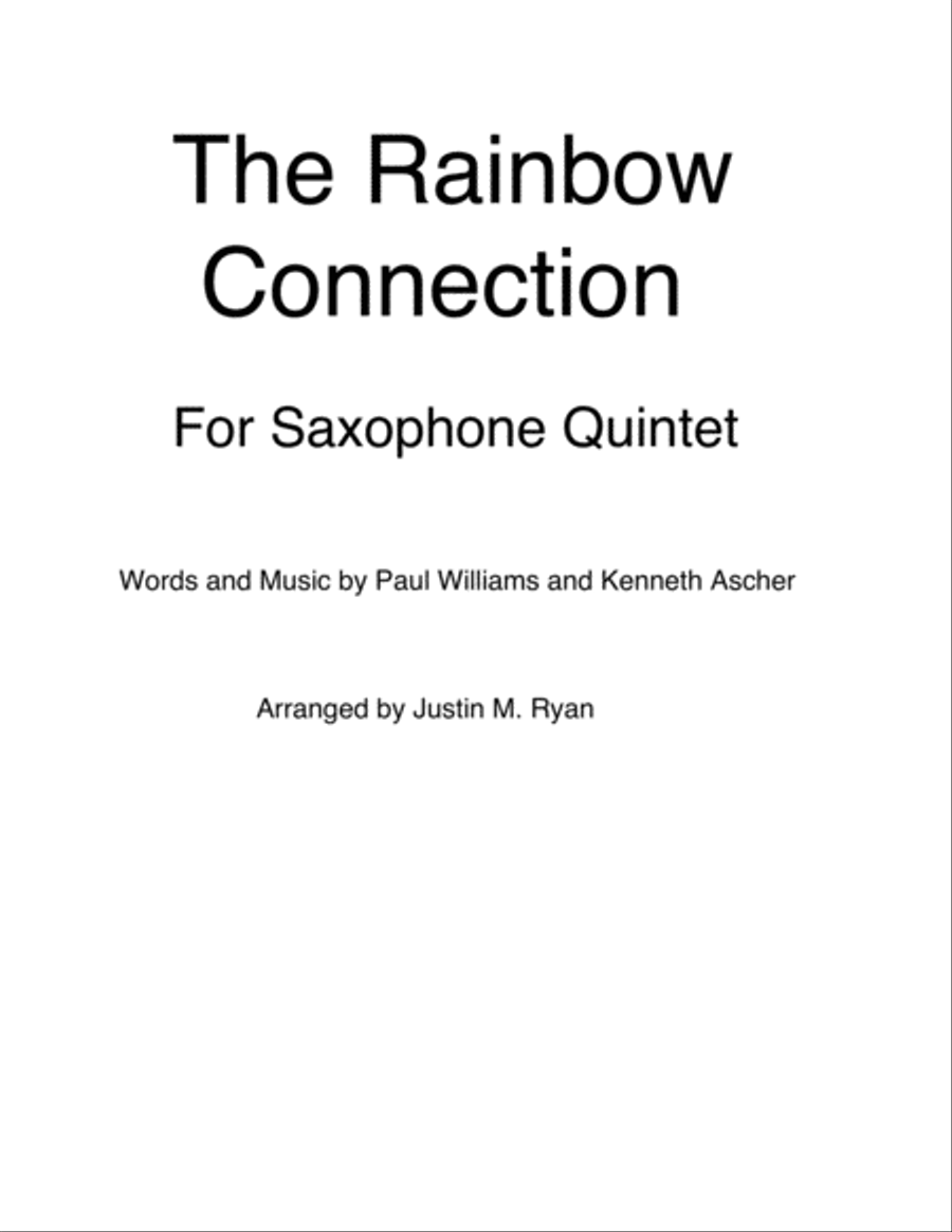 The Rainbow Connection Woodwind Quintet scores gallery preview page 1