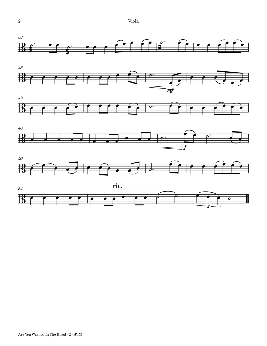 Are You Washed In The Blood String Quartet scores gallery preview page 2
