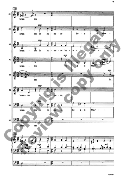 Jubilemus Singuli (Choral Score)