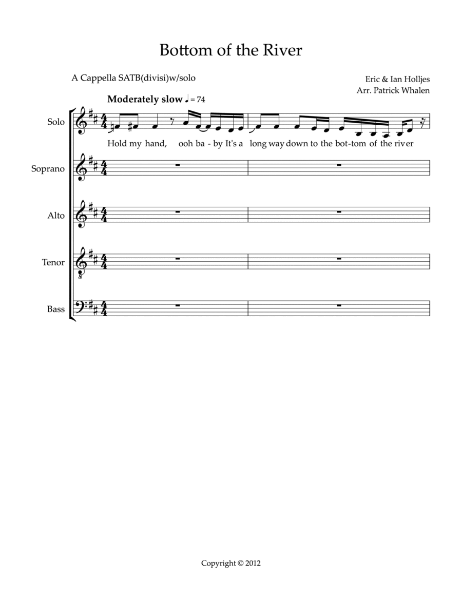 Bottom Of The River Divisi scores gallery preview page 1