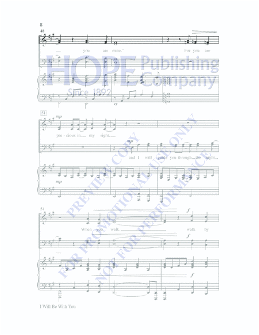 I Will Be With You 4-Part scores gallery preview page 7
