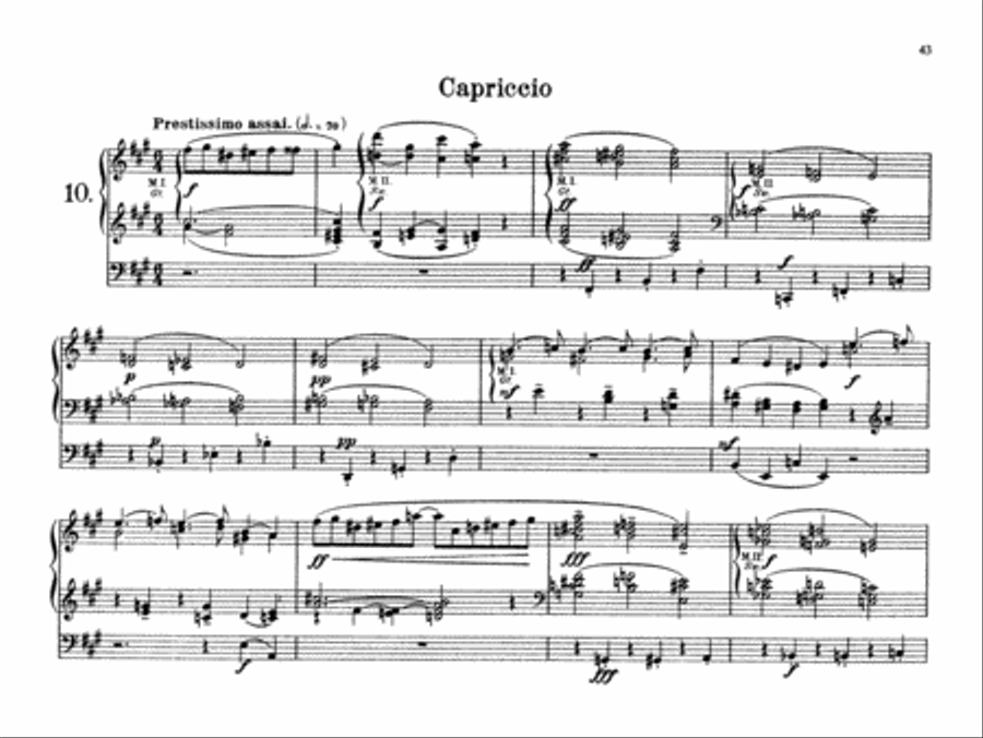 Reger: Organ Works, Op. 59 Organ scores gallery preview page 1