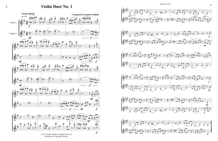 Jazz Violin Duets Book 1 in String Keys