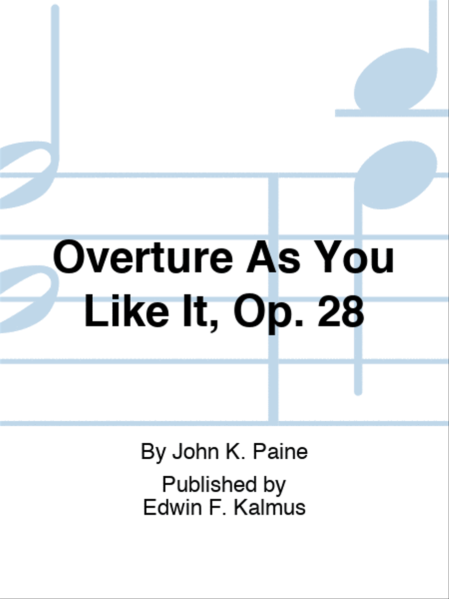 Overture As You Like It, Op. 28 Set of Parts scores gallery preview page 1