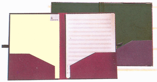 Orchestra folder with closing band