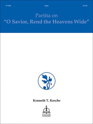 Book cover for Partita on "O Savior, Rend the Heavens Wide"