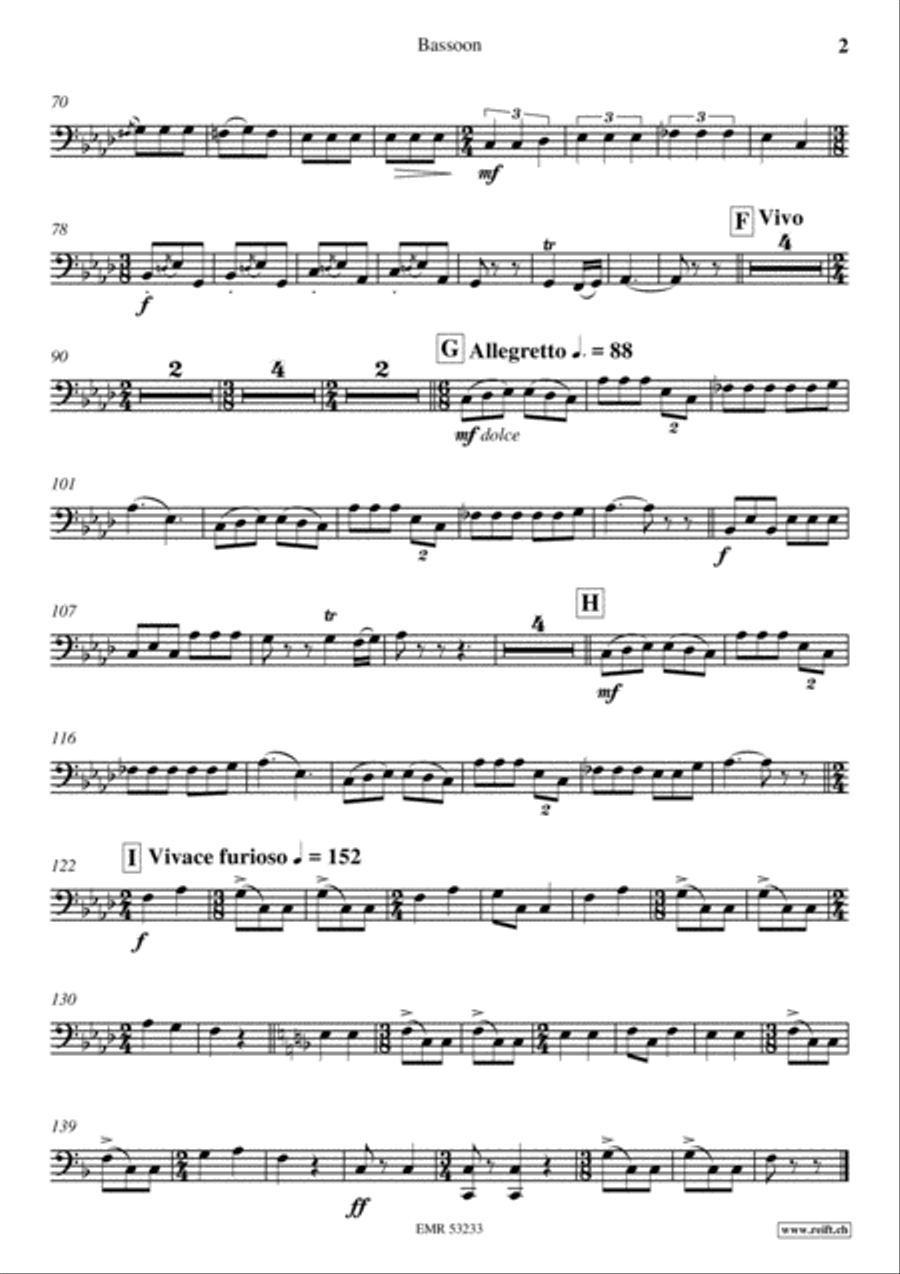 Danza Furiosa Bassoon Solo scores gallery preview page 3