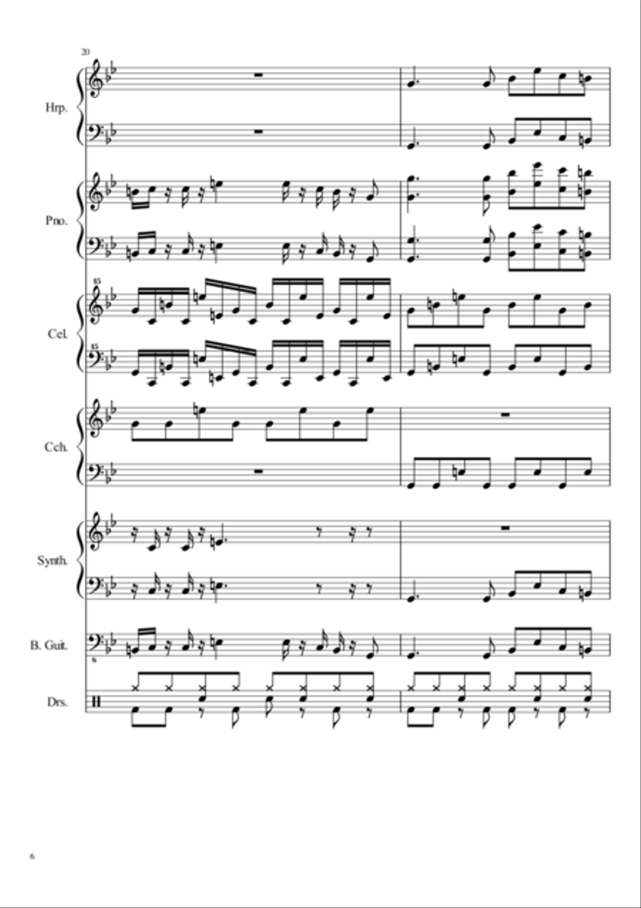 Blank Small Ensemble scores gallery preview page 6