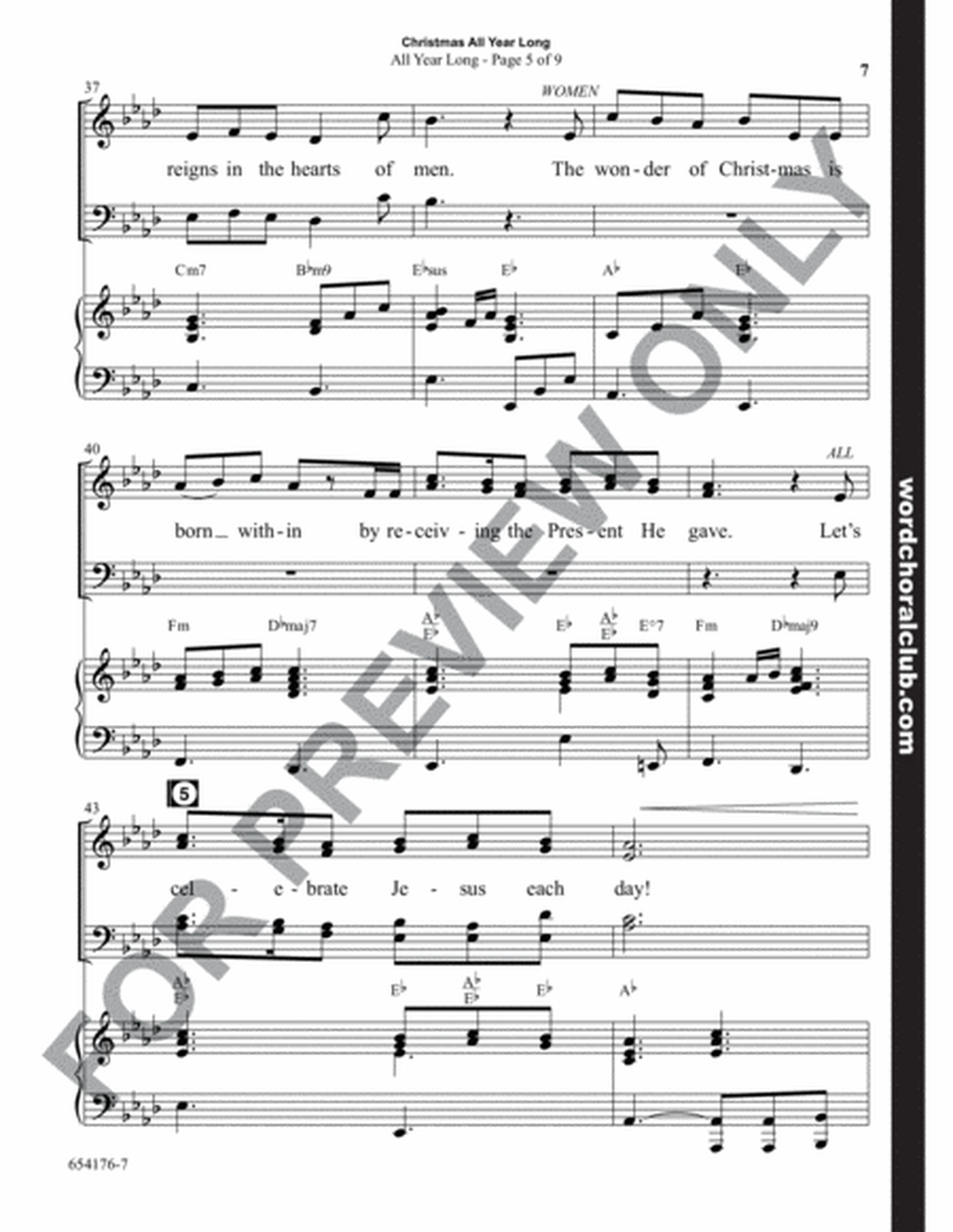 Christmas All Year Long - Choral Book