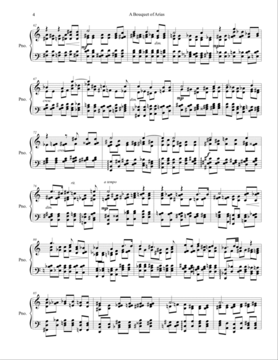 A Bouquet of Arias, Op. 191 Piano Solo scores gallery preview page 4