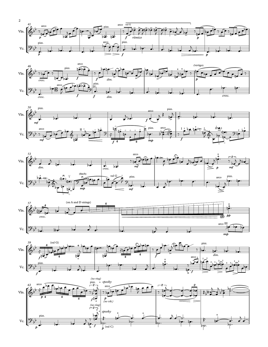 Golden Blues String Duet scores gallery preview page 2
