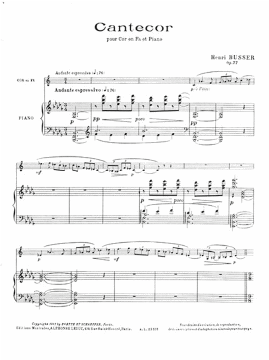 Cantecor Horn scores gallery preview page 2
