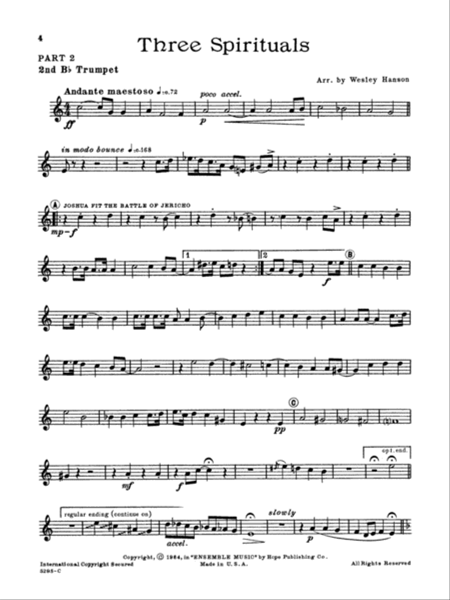 Ensemble Music for Church and School Trumpet scores gallery preview page 4