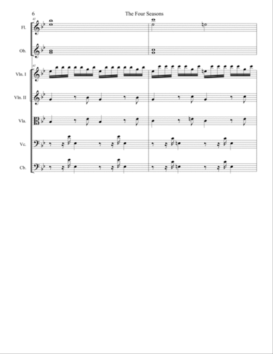 The Four Seasons: Summer Full Orchestra scores gallery preview page 6