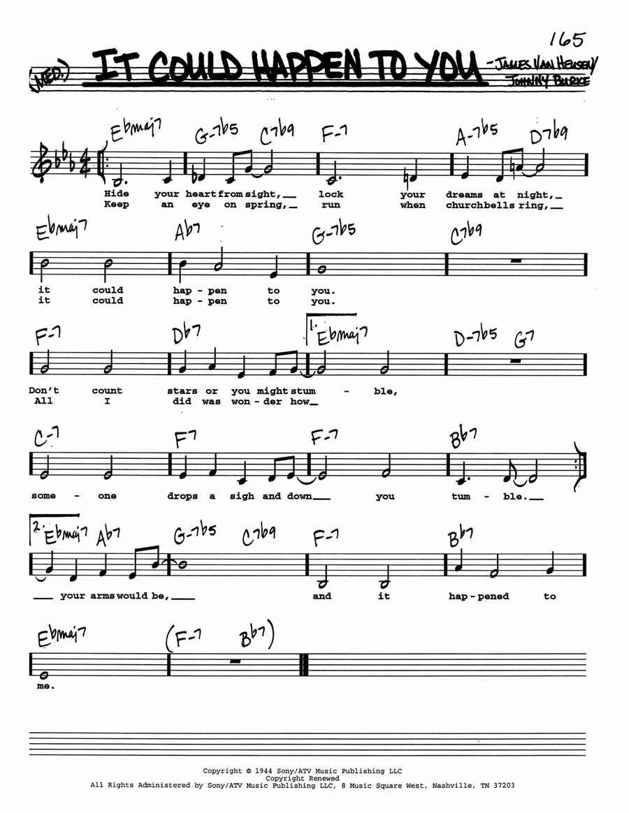 It Could Happen To You (Low Voice) Low Voice scores gallery preview page 1
