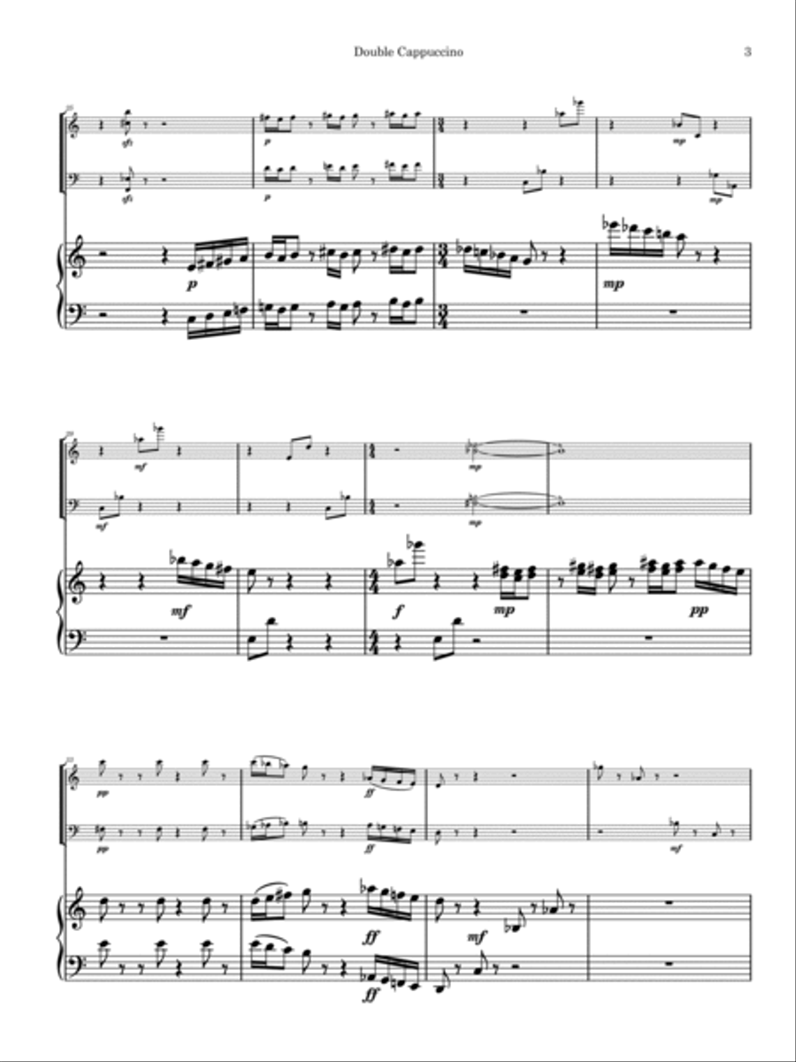 Double Cappuccino Piano Trio scores gallery preview page 5