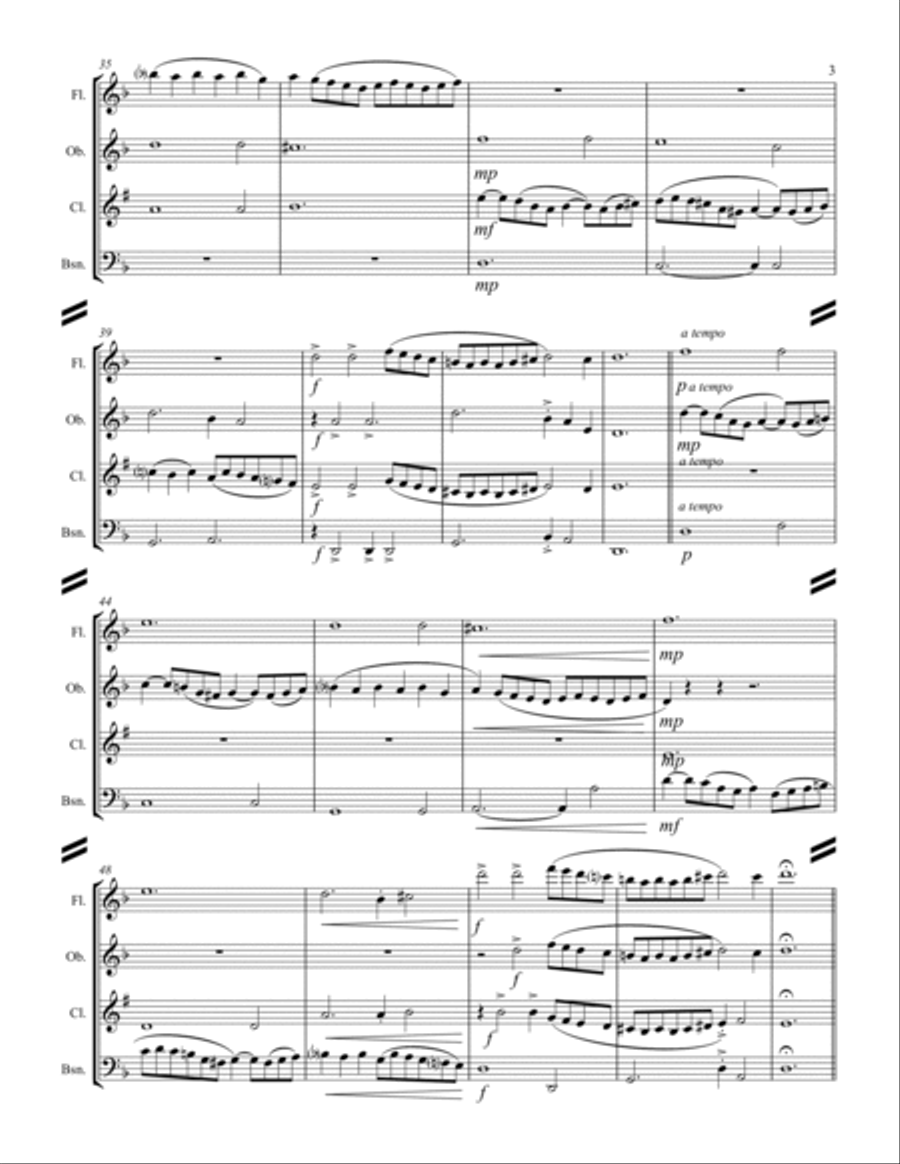 Narvaez - Guardame las vacas (for Woodwind Quartet) Woodwind Quartet scores gallery preview page 4