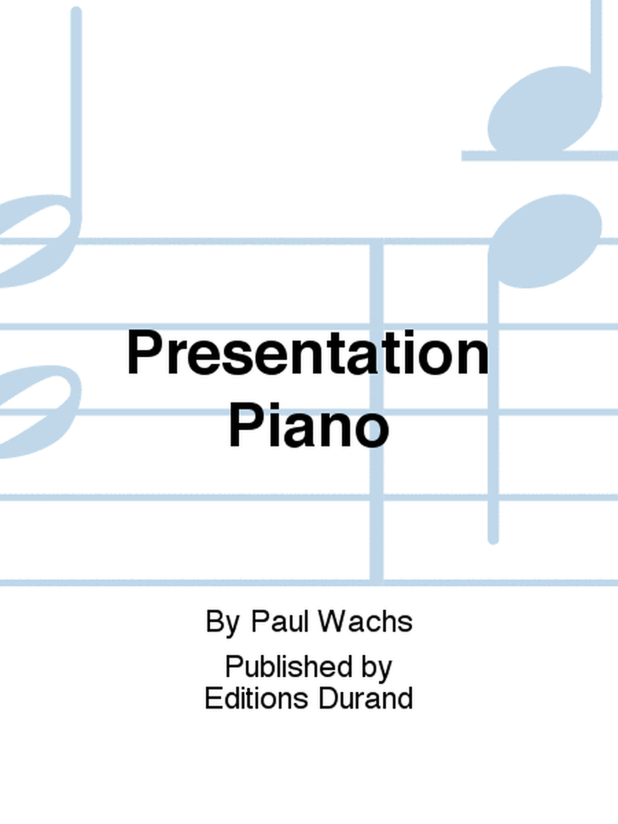 Presentation Piano
