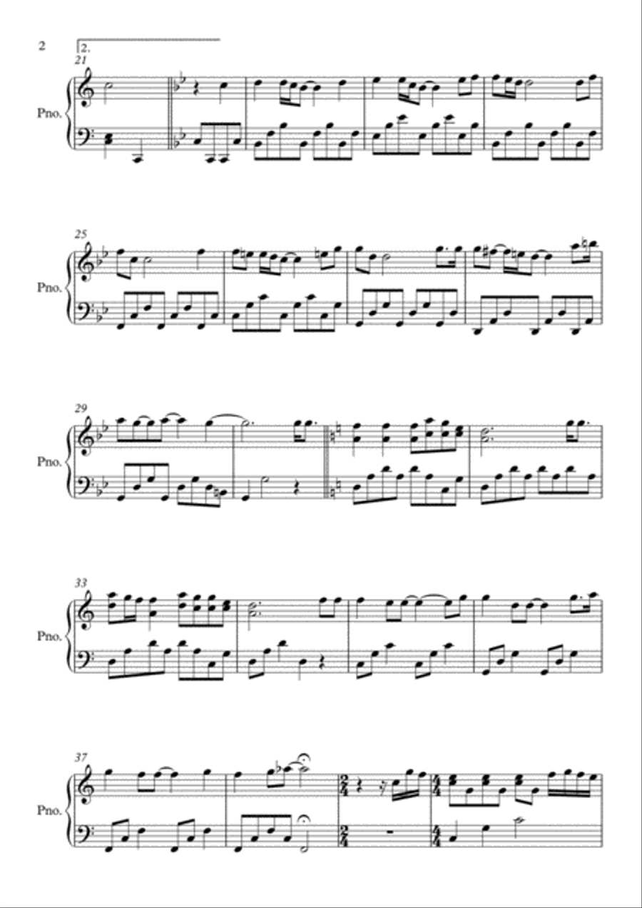 (Everything I Do) I Do It For You Piano Solo scores gallery preview page 2