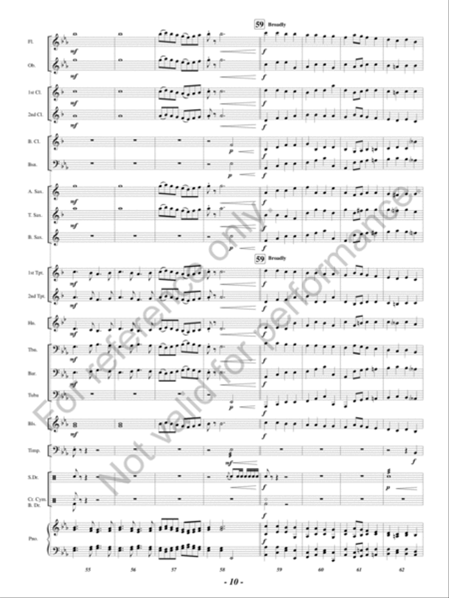 From Wales To Harlech Concert Band scores gallery preview page 11