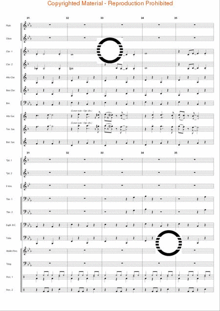 Swingin' at the Riverside Concert Band scores gallery preview page 14