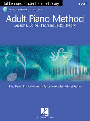 Book cover for Hal Leonard Adult Piano Method – Book 1