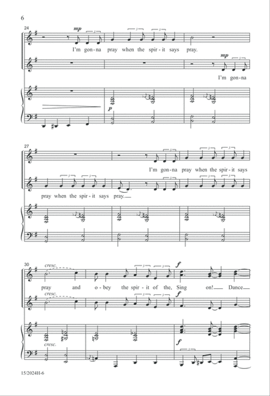 I'm Gonna Sing SSA scores gallery preview page 6
