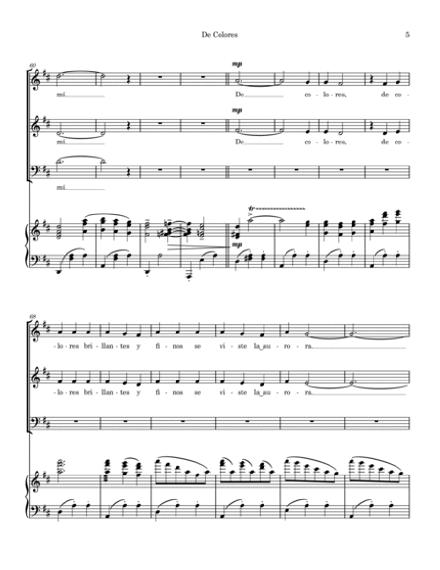 De Colores 3-Part scores gallery preview page 5