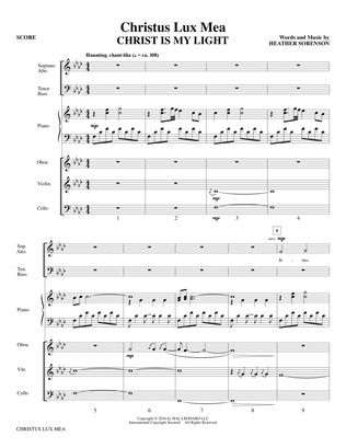 Christus Lux Mea - Full Score