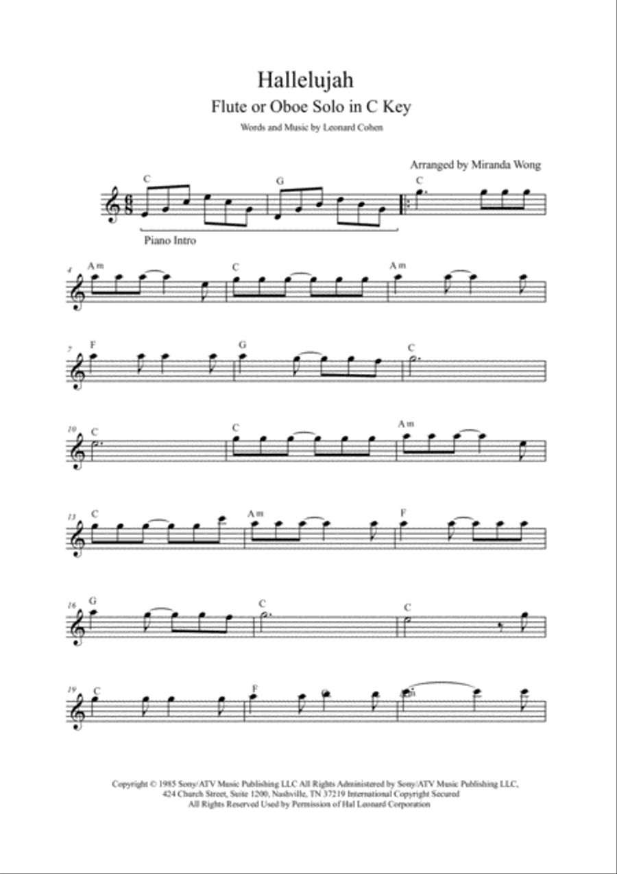 Hallelujah Piano Trio scores gallery preview page 2