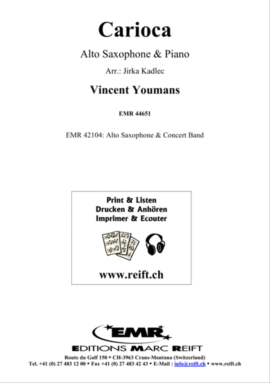 Carioca Carioca Alto Saxophone scores gallery preview page 1
