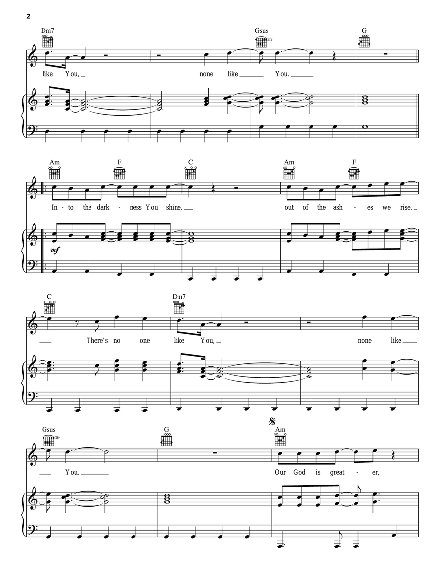 Our God Our God Guitar scores gallery preview page 2