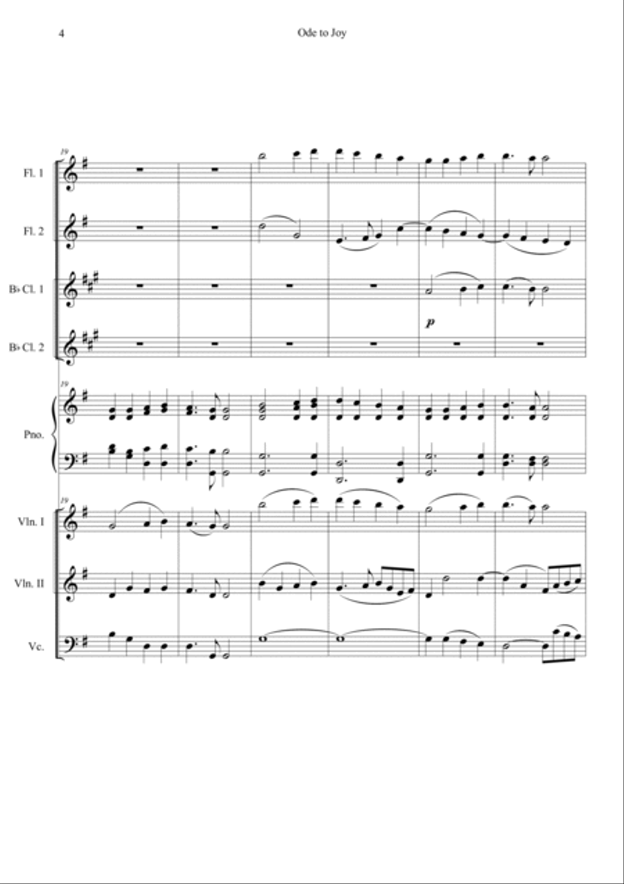 Ode to Joy Orchestra scores gallery preview page 4