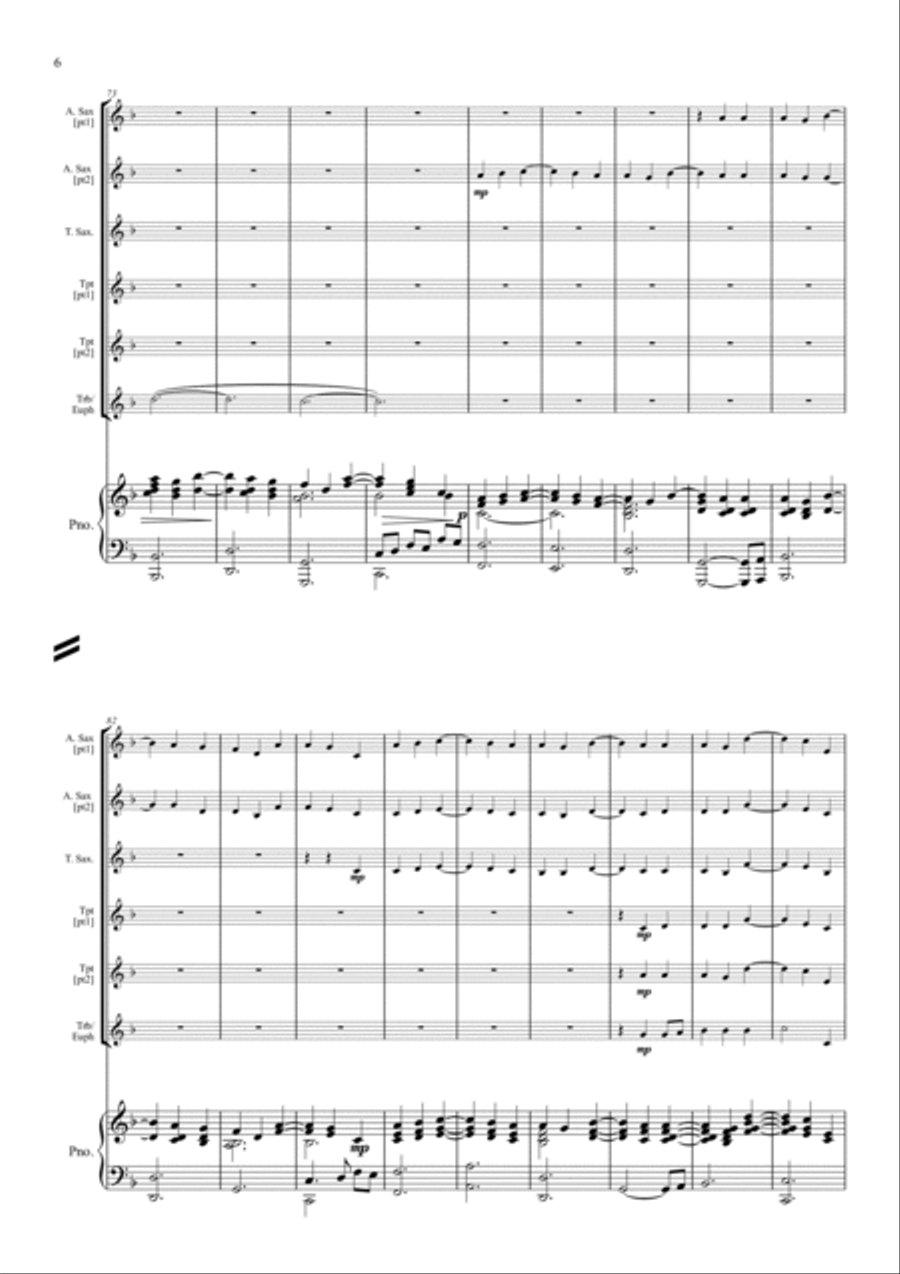 Psalm 23 (Theme From The Vicar Of Dibley) Tenor Saxophone scores gallery preview page 6